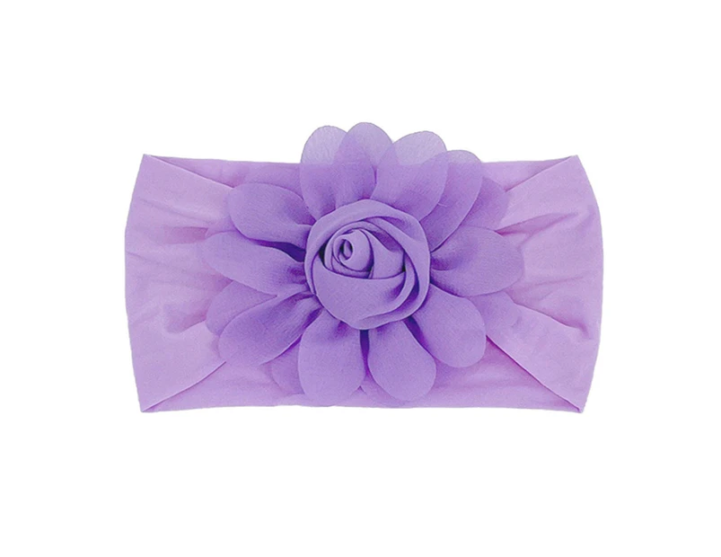 Baby Headwrap Attractive Comfortable Soft Summer Ultra-thin Breathable Baby Headband Shooting Prop -Purple