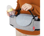 Baby Stroller Infant Pram Crib Hanging Diaper Bag Storage Container Organizer-Black