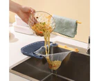 Triangular Kitchen Sink Strainer Vegetable Fruit Drainer with 50 Mesh Bags