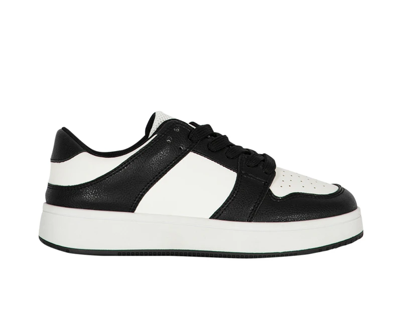 Turbo 8Mile Casual Lace Sneaker Boy's - Black/White