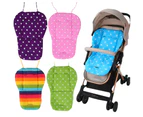 Double-sided Dot Print Baby Carriage Stroller Seat Cushion Dining Chair Pad Mat-Coffee