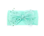Infant Headband Wide Brim All-matched Fabric Decorative Toddlers Headwrap Baby Accessories-Mint Green