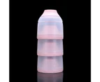 Milk Powder Dispenser BPA Free Food Grade Material Baby Ware Stackable Milk Powder Container for Toddler-Pink