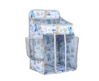 Portable Crib Organizer Baby Bed Diaper Storage Hanging Bag Cradle Bedding Set-Black