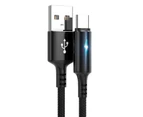 Centaurus 5A Micro USB Type-C Fast Charging Data Transfer Braided Cable Cord for Android-Black 2M,Type-C^