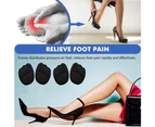 5 Pair - Soft sponge Forefoot Heel Cushion Inserts for Women Shoes Relieves Pain and Discomfort and Fits All - Black