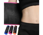 Fulllucky Breathable Sport Fitness Gym Waist Tummy Gridle Belt Body Weight Shaper Trainer-Rose Red-L