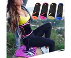 Fulllucky Breathable Sport Fitness Gym Waist Tummy Gridle Belt Body Weight Shaper Trainer-Blue-L