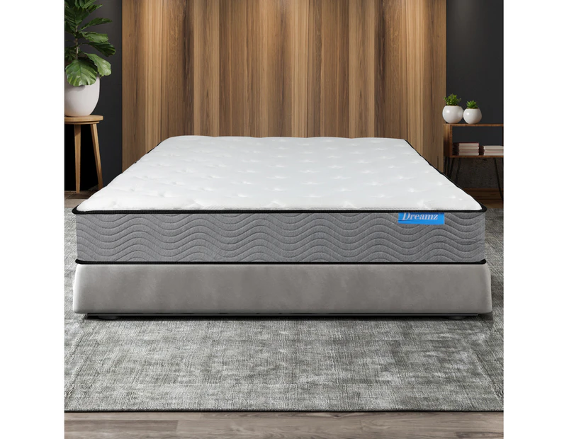 Dreamz Spring Mattress Pocket Bed Top Coil Sleep Foam Extra Firm Single 23CM