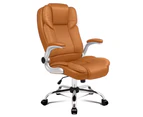 ALFORDSON Office Chair Executive Leather Seat Brown