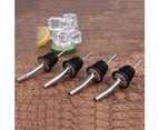 12 Pcs Stainless Steel Classic Wine Liquor Bottle Speed Pourers with Tapered Spout