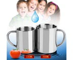 220/300/400ml Portable Stainless Steel Travel Coffee Mug Tea Drinking Water Cup-220 ml