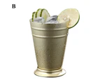 360ml Stainless Steel Mojito Mint Julep Cup Bar Party Beer Cocktail Drink Mug-Golden