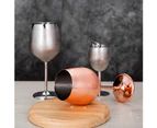 Stainless Steel Red Wine Goblet Bar Party Beer Juice Drink Champagne Cup-200ML