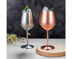 Stainless Steel Red Wine Goblet Bar Party Beer Juice Drink Champagne Cup-350ml
