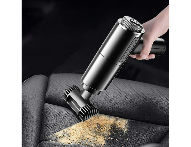 Car Vacuum Cleaner Handheld All-Round Cleaning Versatile 120W Portable Rechargeable Vacuum Cleaner with LED Light for Pet Hair Dust Liquid