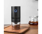 Oraway USB Charging Coffee Bean Grinder Stepless Adjustment One-click Automatic Start Long Service Life Electric Coffee Grinder for Home - Black