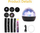 Children'S Nightlight Projector - 360 Degree Rotating Star Universe Projector Can Rotate, With 5 Movies And 4 Modes.