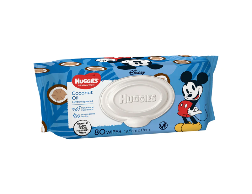 Huggies Coconut Scented 80 Wipes