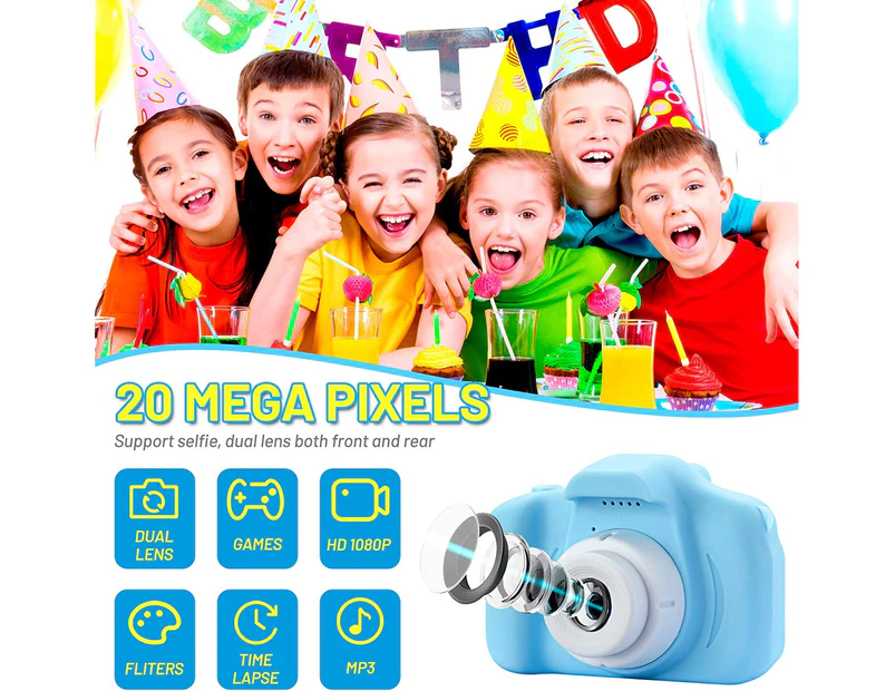 Children's Camera 1080P HD Digital Dual Camera $20MP Video Camera Child Selfie Video Recording Camera