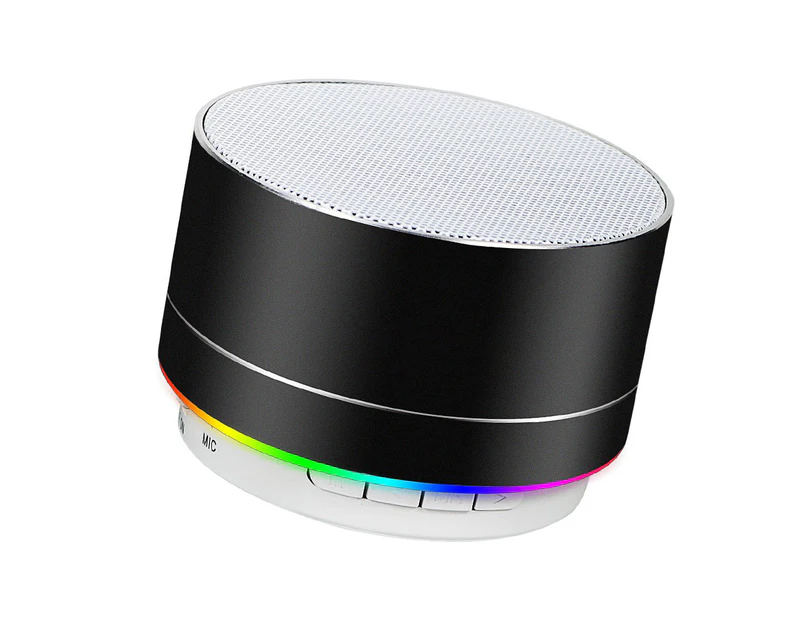 Wireless Bluetooth Speaker - Mini Led Best Multi-Function Portable Indoor And Outdoor Stereo Bluetooth Speaker, Built-In Microphone - Black.