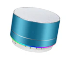 Wireless Bluetooth Speaker - Mini Led Best Multi-Function Portable Indoor And Outdoor Stereo Bluetooth Speaker, Built-In Microphone - Blue.