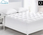 Cloudland 1000GSM Memory Resistant Microball Queen Bed Mattress Topper - White