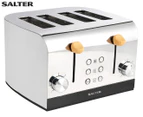 Salter Skandi 1745W 4 Slice Bread Toaster Stainless Steel  Home Appliance Grey