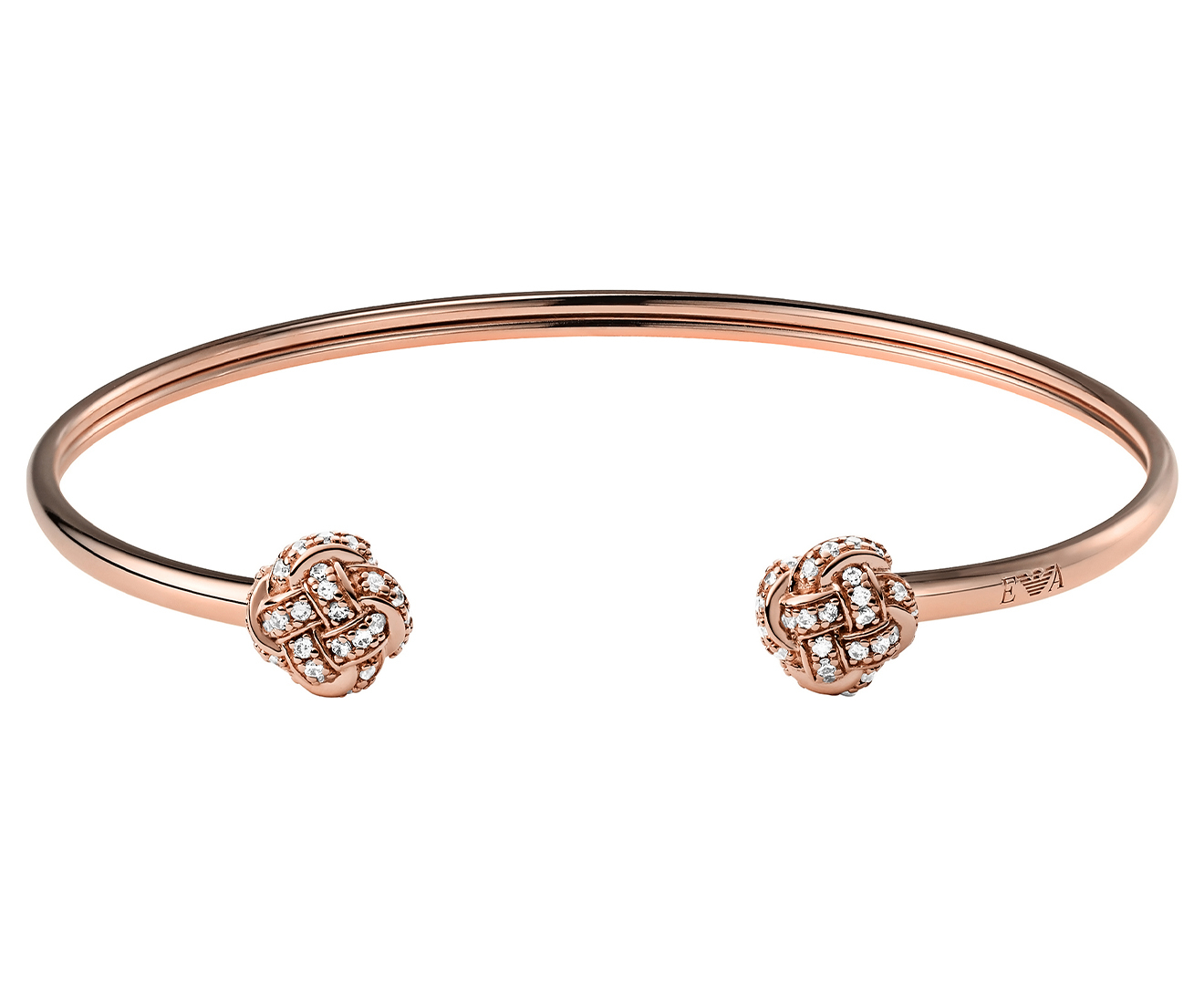 Emporio Armani EG3538221 Bangle Bracelet - Rose Gold | M.catch.com.au