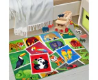 WHIZZ KIDS WILD ANIMALS FUN FLOOR RUG (XS) 80x120cm