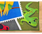 WHIZZ KIDS WILD ANIMALS FUN FLOOR RUG (XS) 80x120cm