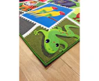 WHIZZ KIDS WILD ANIMALS FUN FLOOR RUG (XS) 80x120cm