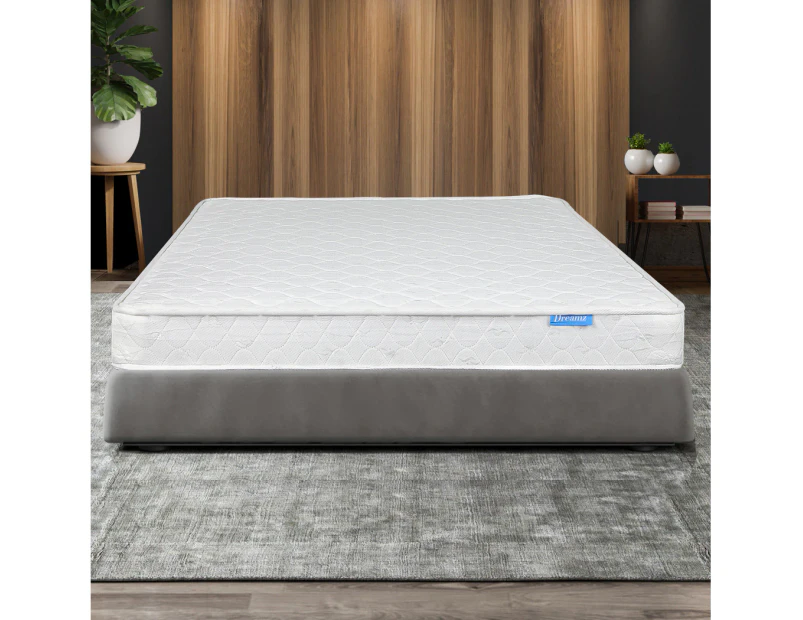 Dreamz Mattress Spring Coil Bonnell Bed Sleep Foam Medium Firm Queen 13CM