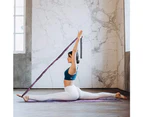 Premium Durable Cotton Stretch Strap , Non-Elastic Stretch Band for Yoga, Pilates&Dance - Purple