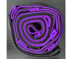 Premium Durable Cotton Stretch Strap , Non-Elastic Stretch Band for Yoga, Pilates&Dance - Purple