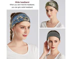 Boho Headbands For Women Fashion Wide Headband Yoga Workout Head Bands Hair Accessories Band - Shape2