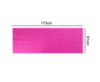 Foldable thick workout mat and yoga mat - Pink