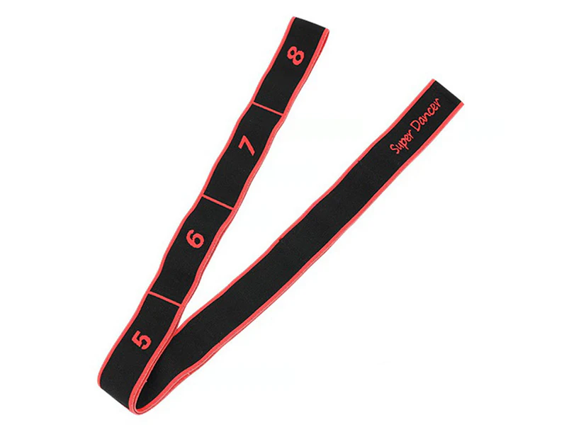 Stretch Band Elastic Resistance Exercise Band for Ballet Dance Gymnastics Training - Red