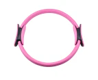 AeroPilates Magic Circle | for Mat & Reformer Workouts | Padded Foam Grips - Pink