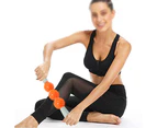 Muscle Roller Massage Legs,Back,Arms,Shoulders,Thigh Body Massager Massage Stick Spiky Trigger Point Relief Muscle Pain Stress - Orange
