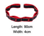 Multi-Segment Stretch Sports Belt Yoga Tension Belt Elastic Stretch Belt Yoga Stretch Belt Fitness Training - Red