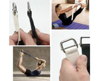 Yoga Band -Tool for Flexibility | Exercises | Yoga Belt Strap with Adjustable Metal Sliding Buckle - White