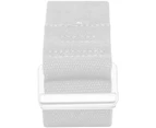 Strong, Durable Cotton Webbing with Adjustable Buckle for Secure, Slip-Free Support - White