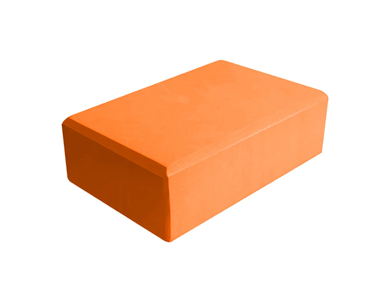 Yoga Block, Supportive Foam Soft Non-Slip Surface for Yoga, Pilates, Meditation - Orange