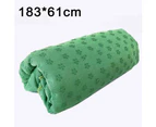 Yoga Towel,Hot Yoga Mat Towel - Sweat Absorbent Non-Slip for Hot Yoga, Pilates and Workout - Green