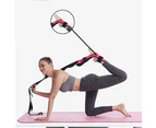 Yoga Stretching Strap, Ligaments of Leg Stretching Belt, Taekwondo Gymnastics Exercises Strap - Pink