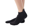 Yoga Socks for Women Non-Slip w/ Grips, Ideal for Pilates, Pure Barre, Maternity, Barefoot workout, Dance - Black
