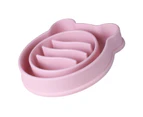 Pet Feeder Interactive Dog Food Bowl Dog Bowl Slow Feeder--Pink