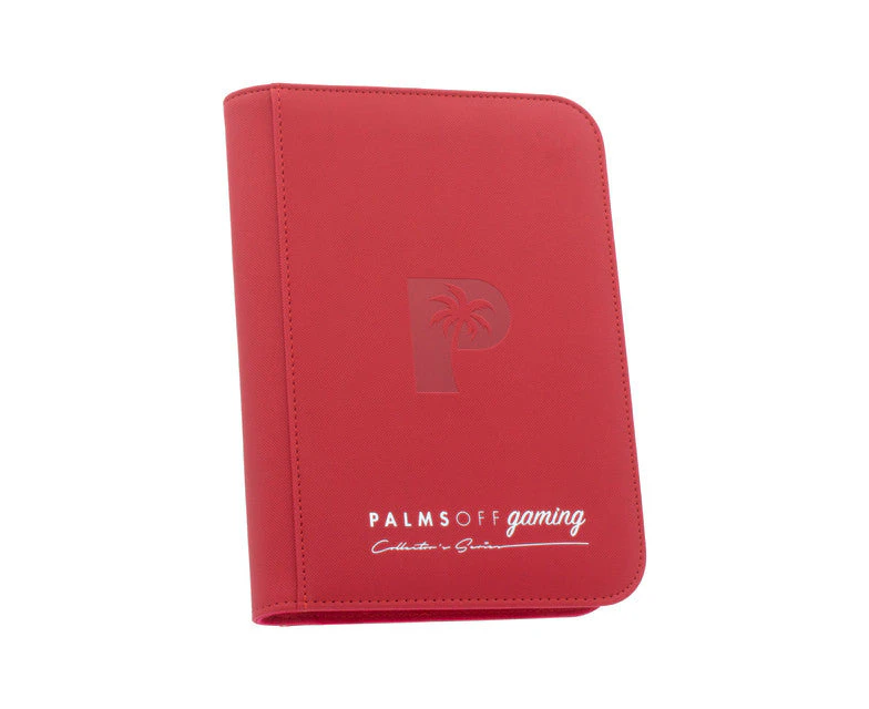 Palms Off Gaming - 4 Pocket Collectors Series Trading Card Binder (Red)