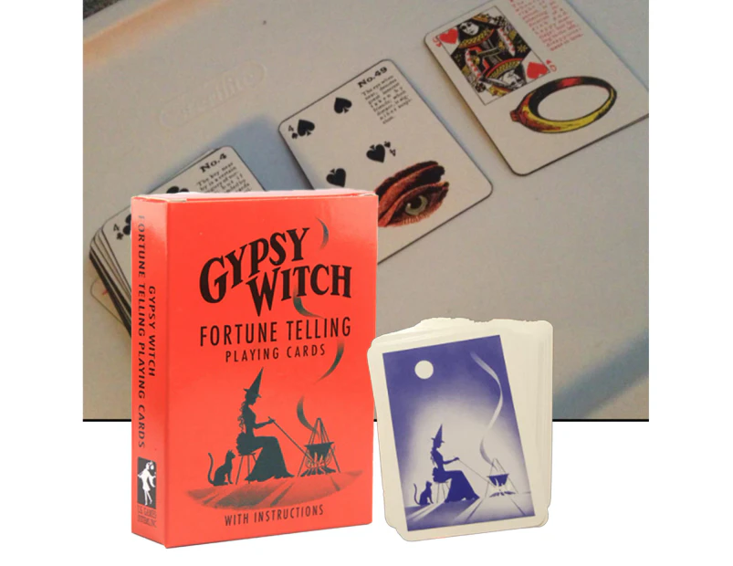 Bestjia 1Set Tarot Decks Leisure Fine Printed Art Paper Gypsy Witch Lenormand Fortune Cards for Professional Use - Classic Tarot